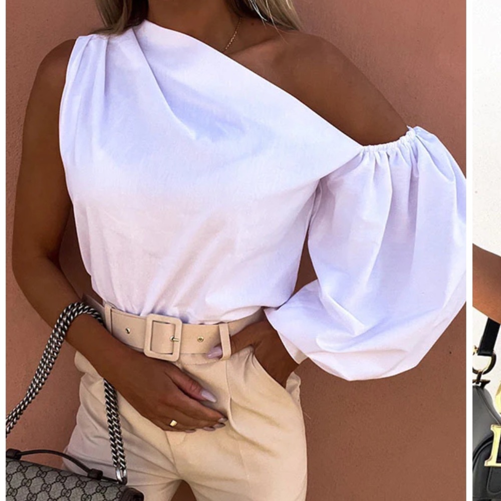White‎ off the shoulder blouse
